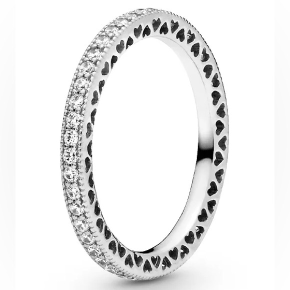 Pandora Jewelry - Hearts Of Pandora Ring With Cubic Zirconia / Sterling Silver